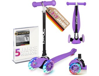 Kinderstep Driewieler Kinnaz One | 47% Korting | 2-7 Jaar | LED-Wielen