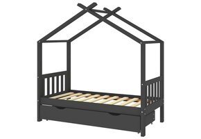 vidaXL Kinderbed met Lade: Grenenhout, 80x160 cm - 59% Korting!