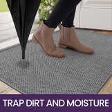 Grijze Deurmat 90x140 cm - 36% Korting | Wasbaar, Antislip