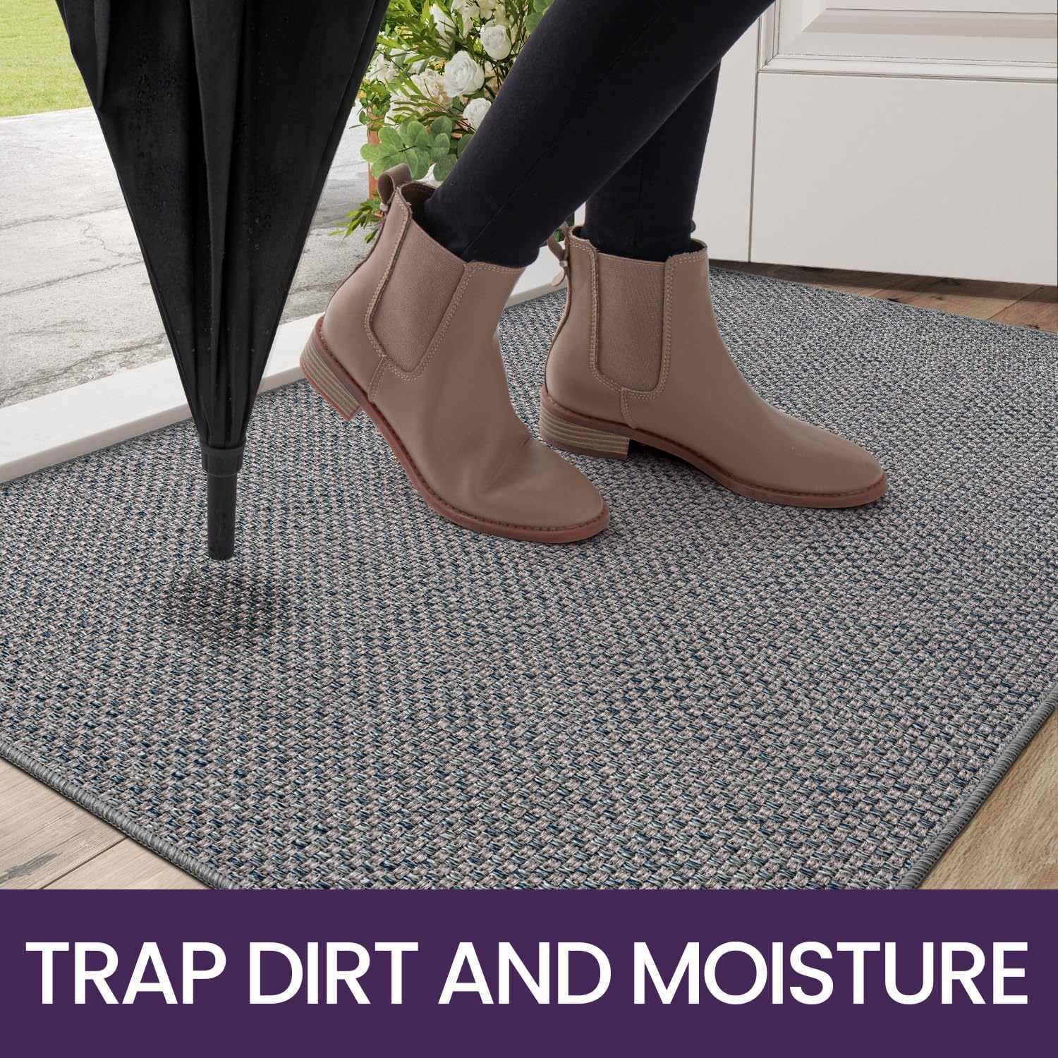 Grijze Deurmat 90x140 cm - 36% Korting | Wasbaar, Antislip