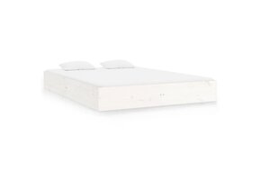 Massief Houten Bedframe Wit 120x200 cm met 87% Korting