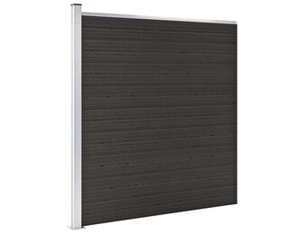 vidaXL Schuttingpaneel HKC Zwart 175x186 cm - 57% Korting!