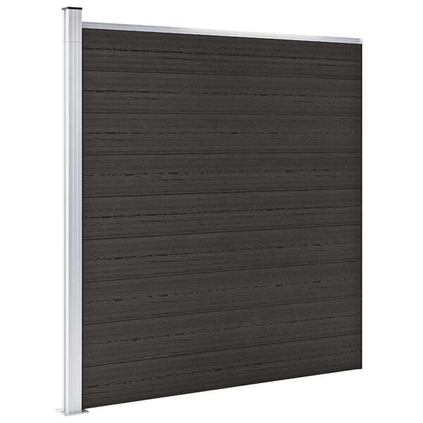vidaXL Schuttingpaneel HKC Zwart 175x186 cm - 57% Korting!