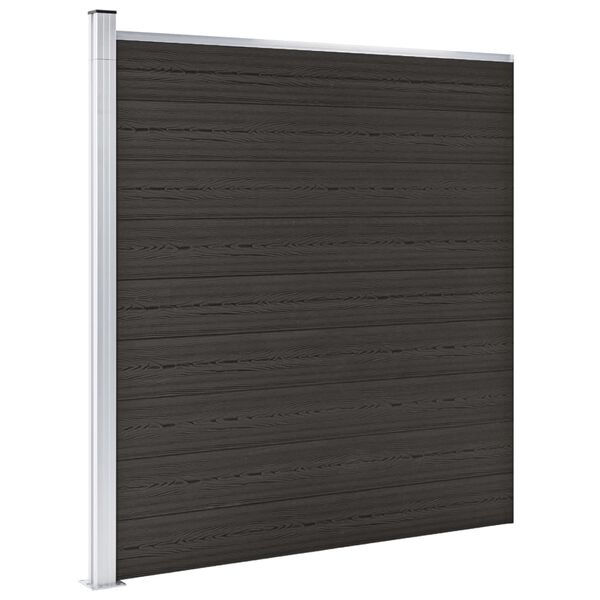 vidaXL Schuttingpaneel HKC Zwart 175x186 cm - 57% Korting!
