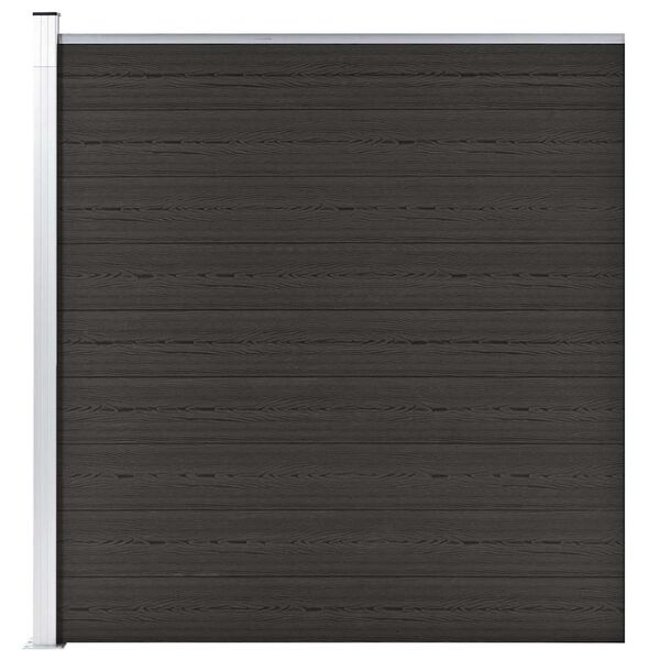 vidaXL Schuttingpaneel HKC Zwart 175x186 cm - 57% Korting!