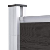 vidaXL Schuttingpaneel HKC Zwart 175x186 cm - 57% Korting!