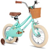 Meisjesfiets 16 inch Groen Retro met Zijwielen | 37% Korting!