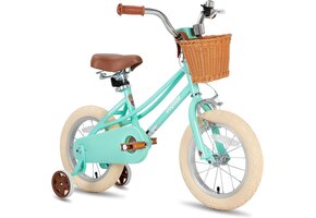 Meisjesfiets 16" Groen Retro met Zijwielen - 43% Korting