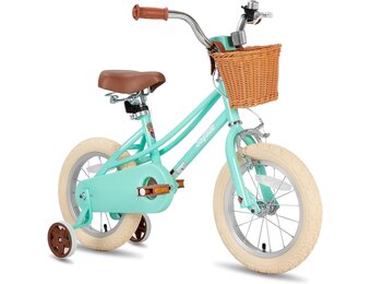 Meisjesfiets 16 inch Groen Retro met Zijwielen | 37% Korting!