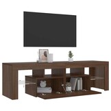 Tv-meubel Bruin Eiken met LED - 140 cm - 47% Korting!