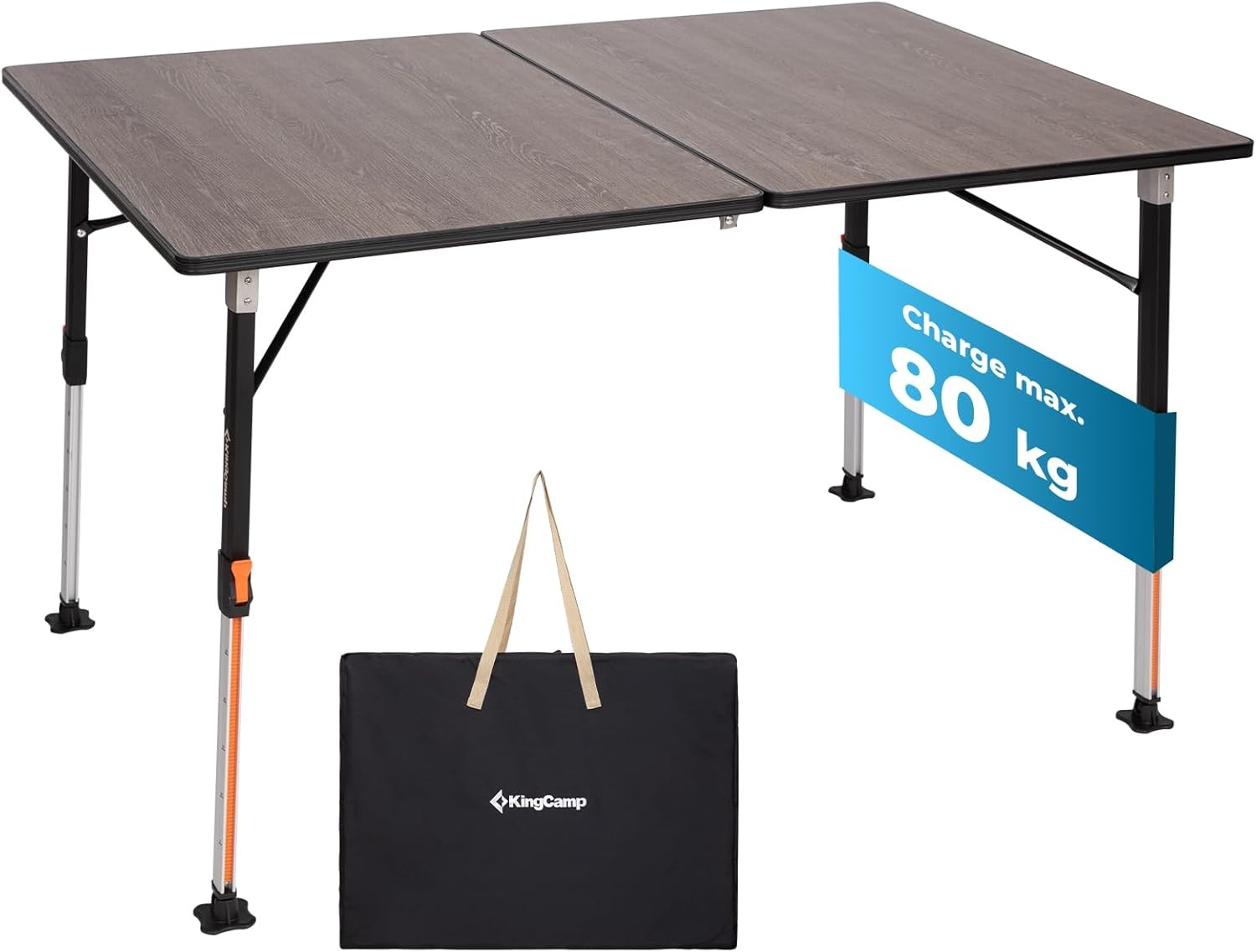 Campingtafel 120x80cm In hoogte Verstelbaar - 43% Korting