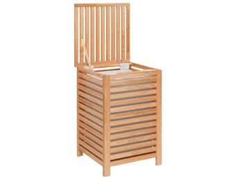 vidaXL Wasmand Walnotenhout - 45x45x65 cm - 52% Korting