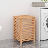 vidaXL Wasmand Walnotenhout - 45x45x65 cm - 52% Korting