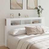 vidaXL Hoofdeinde LED 180cm Wit - Nu 62% Korting!