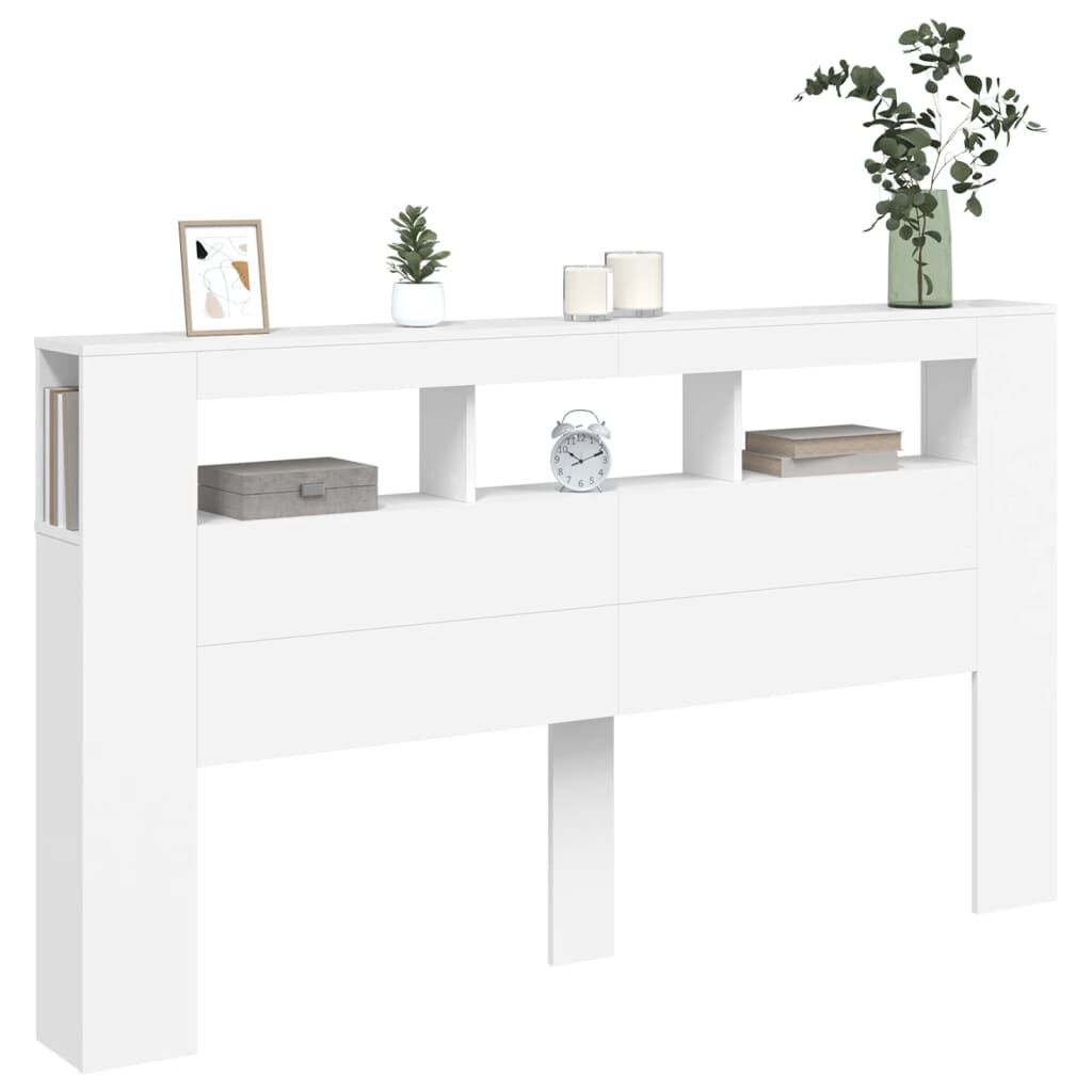 vidaXL Hoofdeinde LED 180cm Wit - Nu 62% Korting!