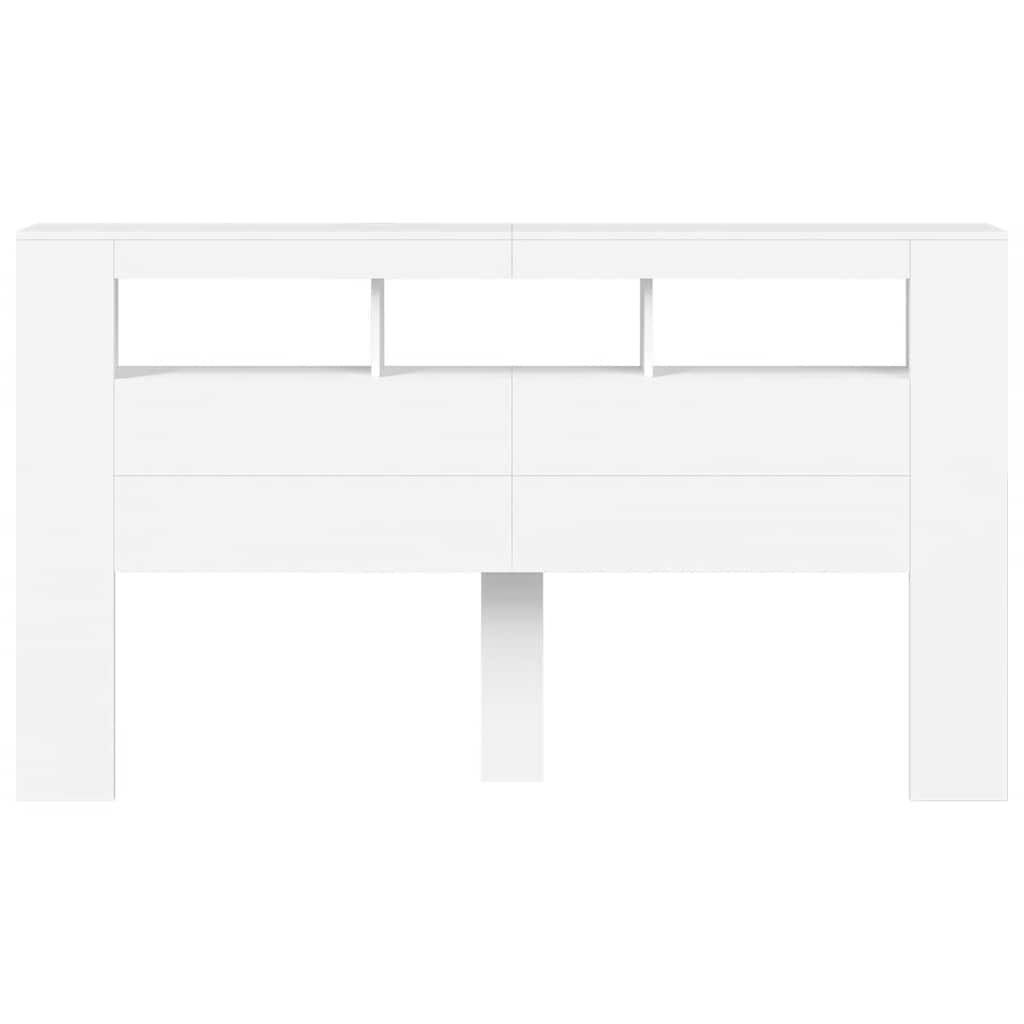 vidaXL Hoofdeinde LED 180cm Wit - Nu 62% Korting!