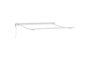 Handmatige Markies Zonnescherm Wit 3,5 x 2,5m - 69% Korting!