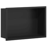 VidaXL Douche Niche Zwart - 30x20cm - Roestvrijstaal (47% Korting!)