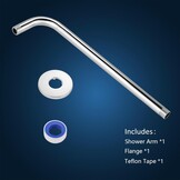 Douchearm RVS Chroom 38cm | 32% Korting