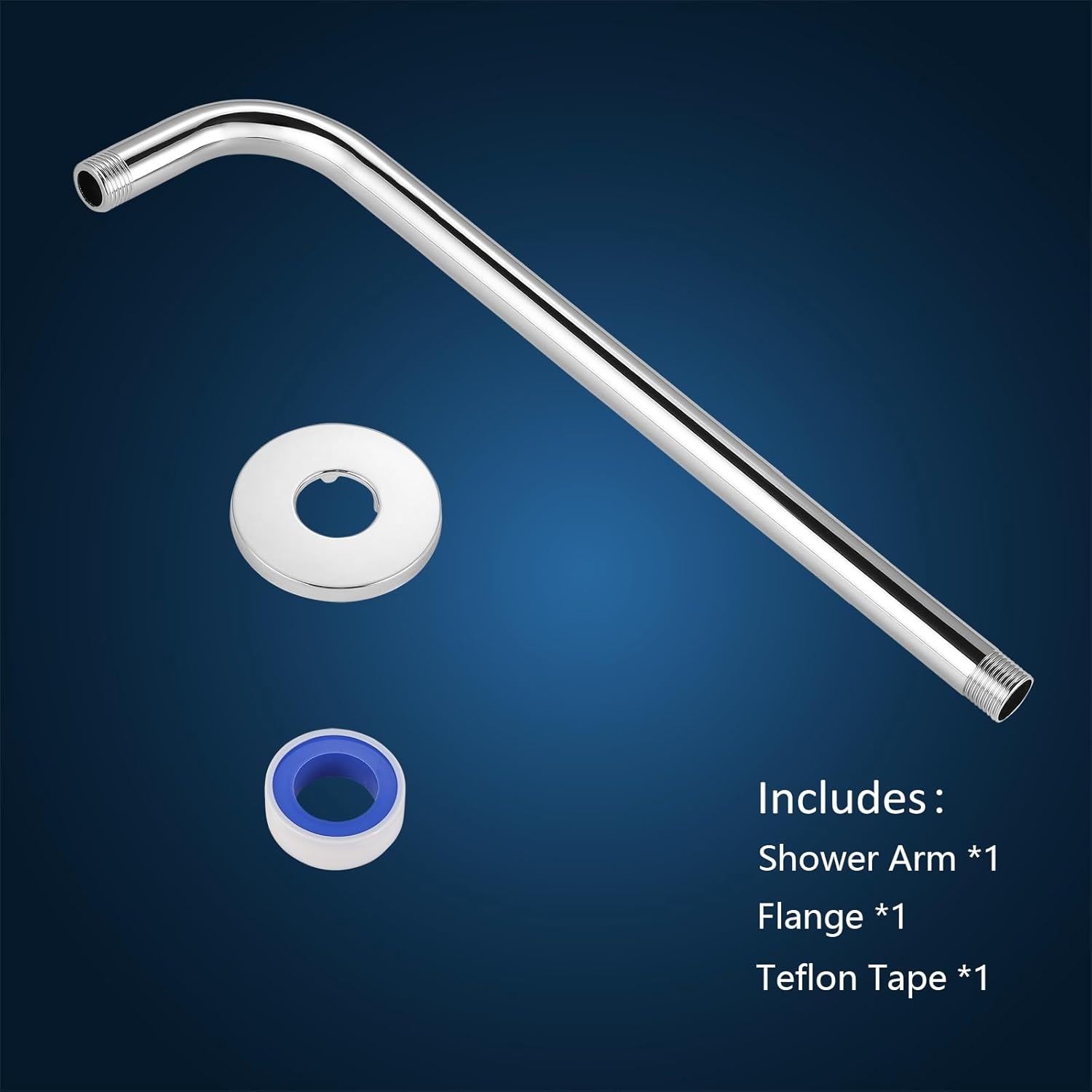 Douchearm RVS Chroom 38cm | 32% Korting