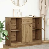 vidaXL Dressoir met Lade - Artisanaal Eiken - 34% Korting!