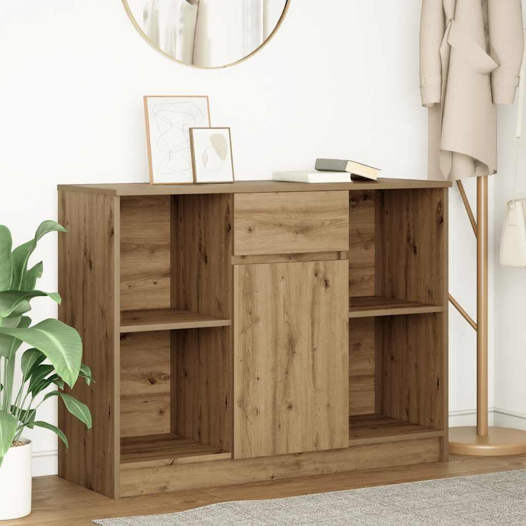 vidaXL Dressoir met Lade - Artisanaal Eiken - 34% Korting!