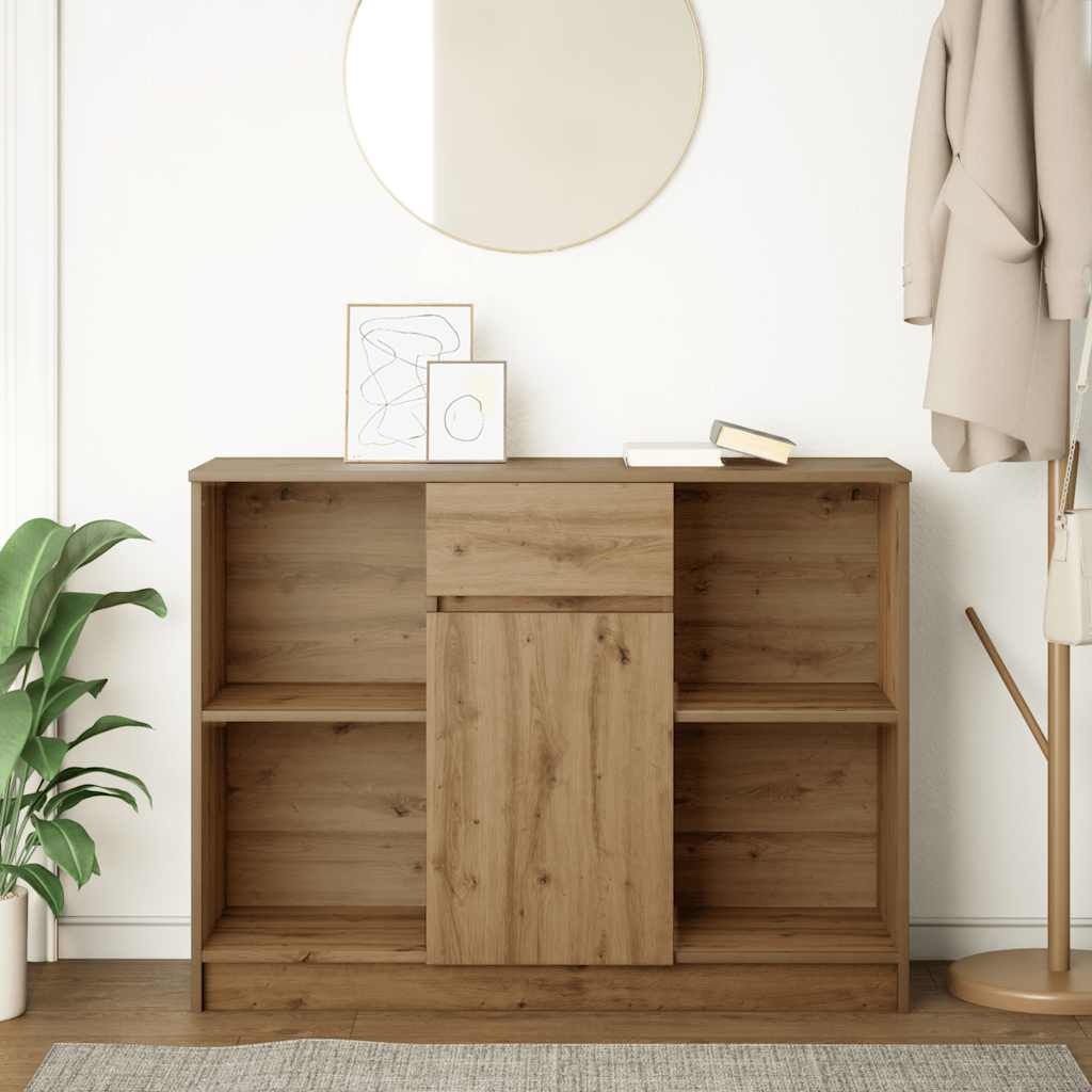 vidaXL Dressoir met Lade - Artisanaal Eiken - 34% Korting!