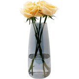 Rookgrijze Glazen Vaas 22cm | Modern & Veelzijdig | 26% Korting