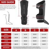 BEAST RAGE Scheenbeschermers Vechtsport - Leer - Zwart - 29% Korting