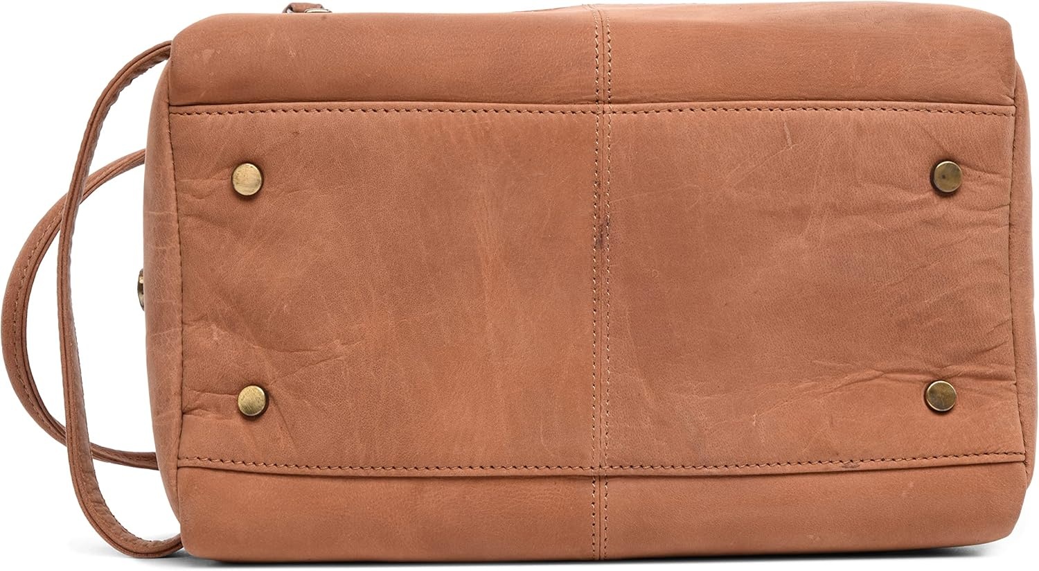 Bruine Buffelleer Toiletartikelen Tas - Vintage Stijl, Ruim (29% Korting)