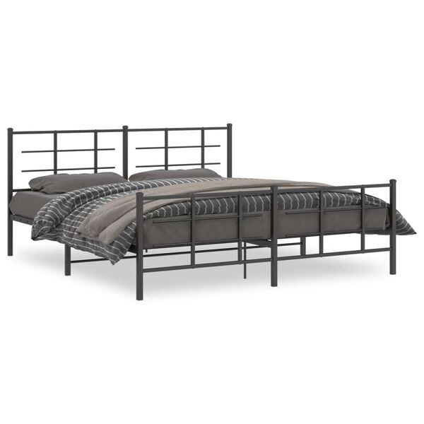VidaXL Zwart Metalen Bedframe 180x200 cm - 35% Korting