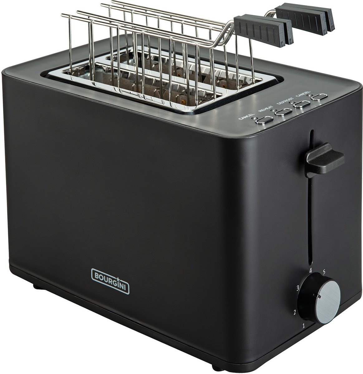 Tosti Broodrooster met Brede Sleuven & Clips | Zwart | 28% Korting