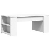 vidaXL Salontafel Bewerkt Hout Wit - 33% Korting!