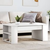 vidaXL Salontafel Bewerkt Hout Wit - 33% Korting!