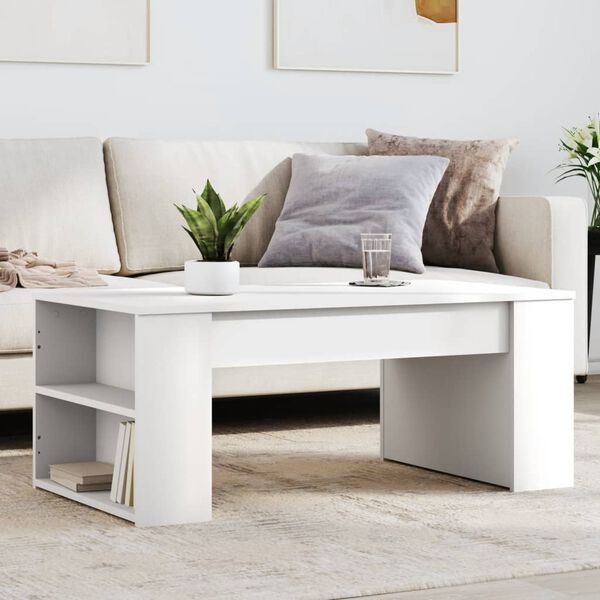 vidaXL Salontafel Bewerkt Hout Wit - 33% Korting!