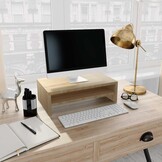 vidaXL Monitorstandaard 42x24x13 cm Eikenhout - 32% Korting
