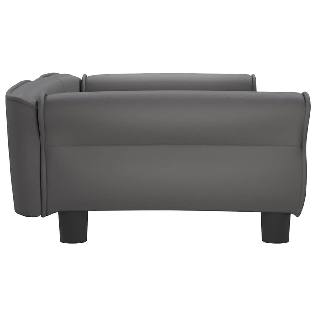 vidaXL Hondenmand Kunstleer Grijs (95x55x30 cm) - 34% Korting!