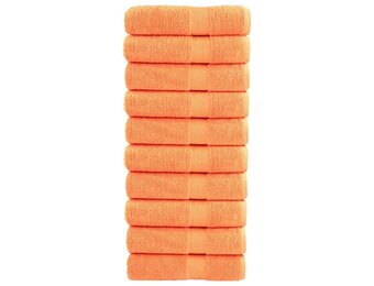 vidaXL Badhanddoeken SOLUND 10-pack - Oranje - 30% Korting