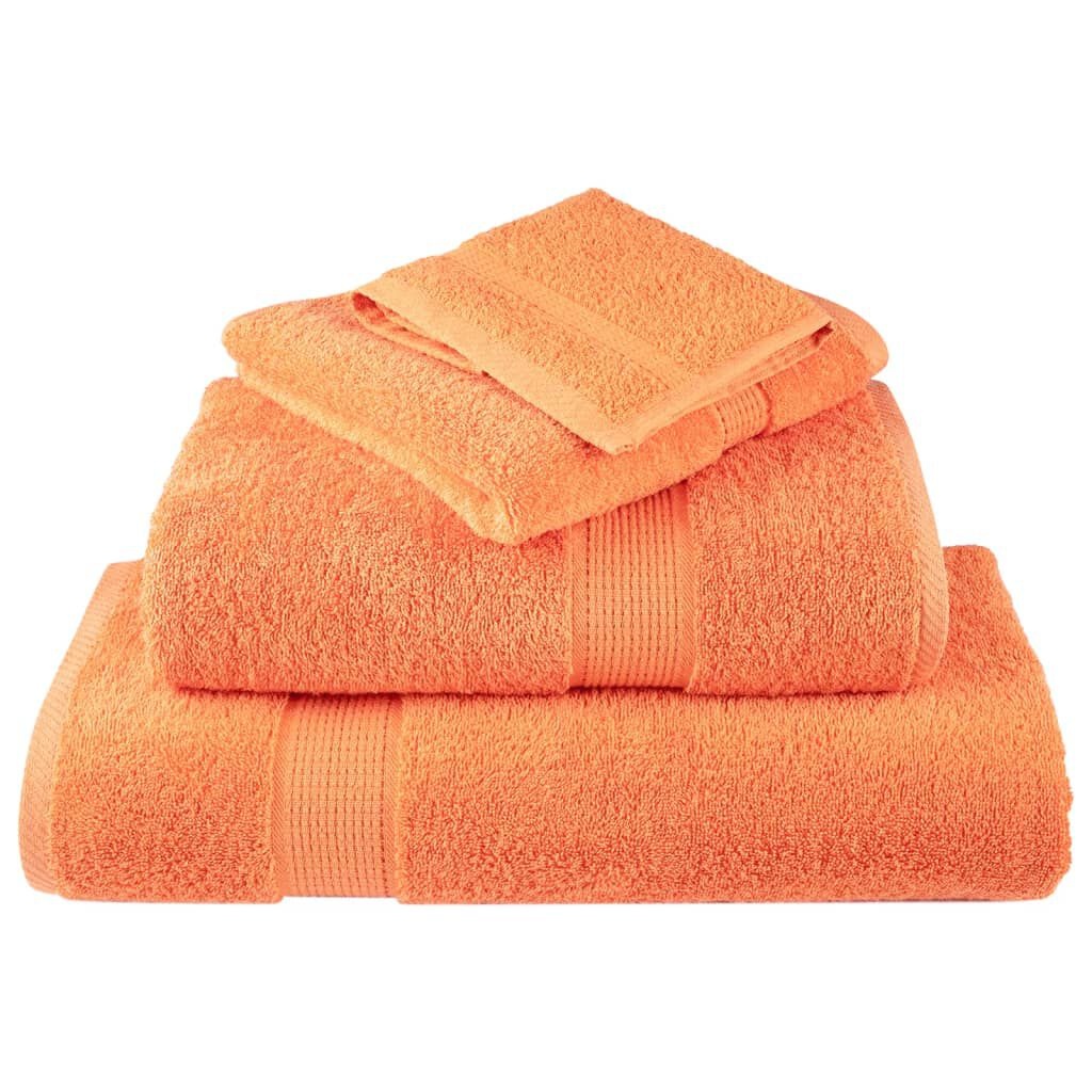 vidaXL Badhanddoeken SOLUND 10-pack - Oranje - 30% Korting
