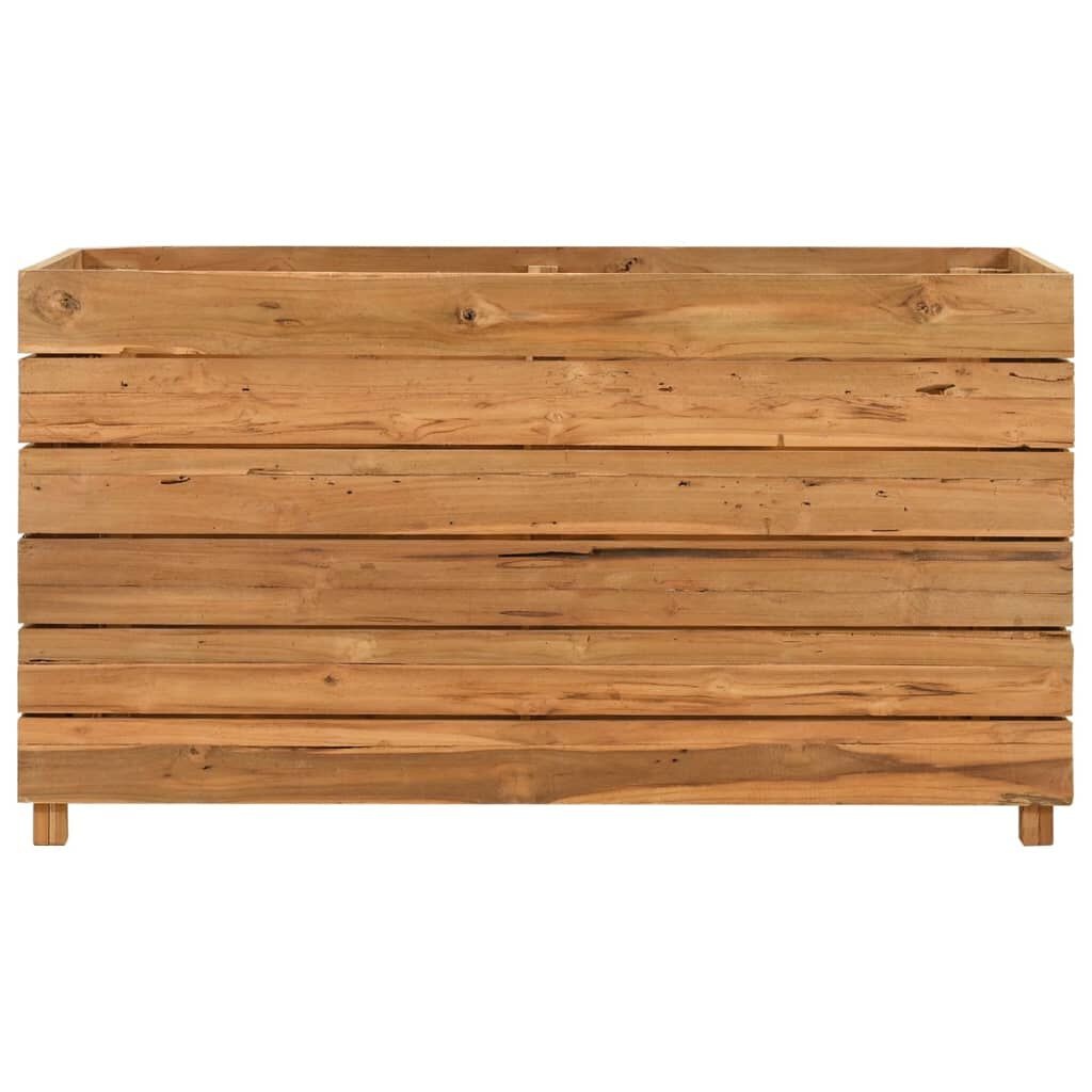 Verhoogde plantenbak gerecycled teakhout & staal - 35% korting