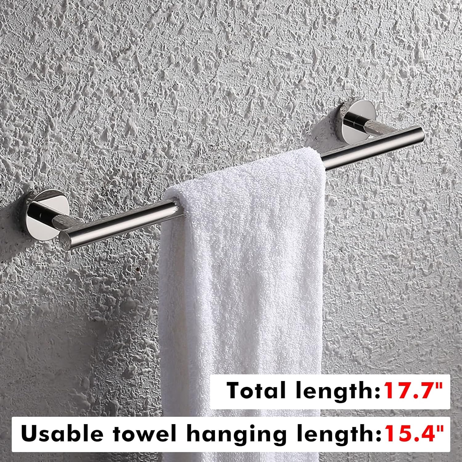 Roestvrij Staal Handdoekstang 45cm - 29% Korting