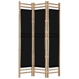 vidaXL Kamerscherm 3-delig Bamboe & Canvas - 34% Korting!
