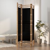 vidaXL Kamerscherm 3-delig Bamboe & Canvas - 34% Korting!