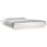 VidaXL Wit Hout Bedframe met LED, 180x200cm - 35% Korting