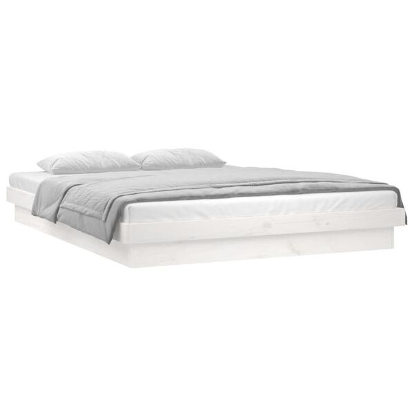 VidaXL Wit Hout Bedframe met LED, 180x200cm - 35% Korting
