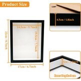 3D Fotolijst 14,5x19,5cm Zwart - 26% Korting!
