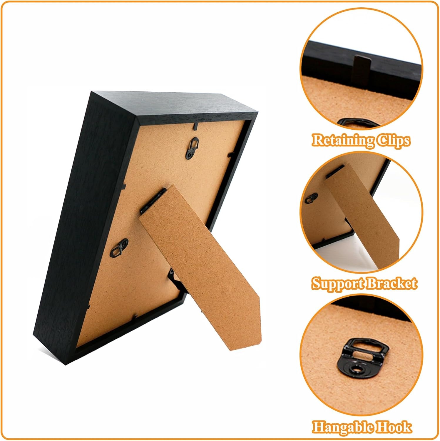 3D Fotolijst 14,5x19,5cm Zwart - 26% Korting!