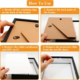 3D Fotolijst 14,5x19,5cm Zwart - 26% Korting!