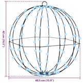 vidaXL Metalen Bal 40cm Koudwit LED (2 stuks) - 34% Korting