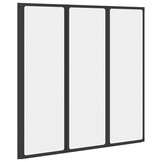 Douchescherm Zwart (120x117 cm) - 35% Korting!